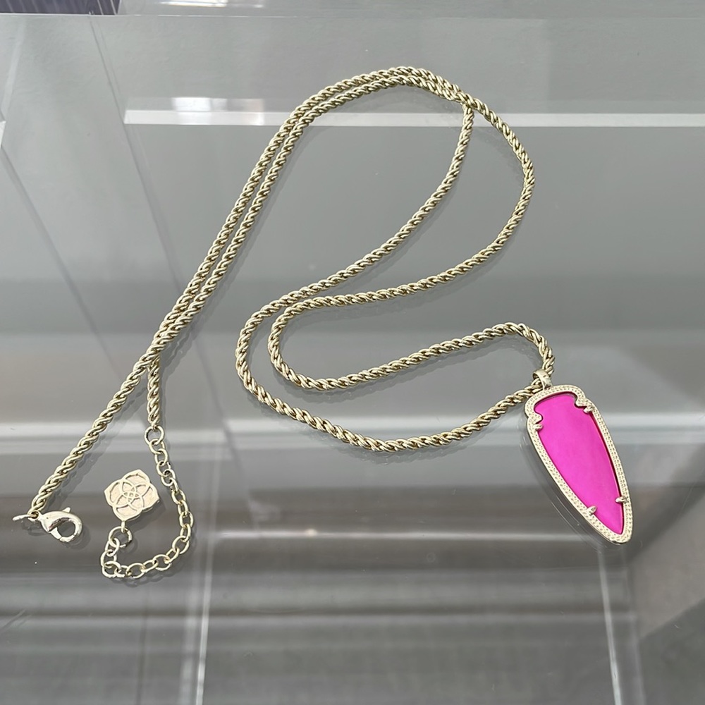 Kendra Scott Pink Pendant Necklace